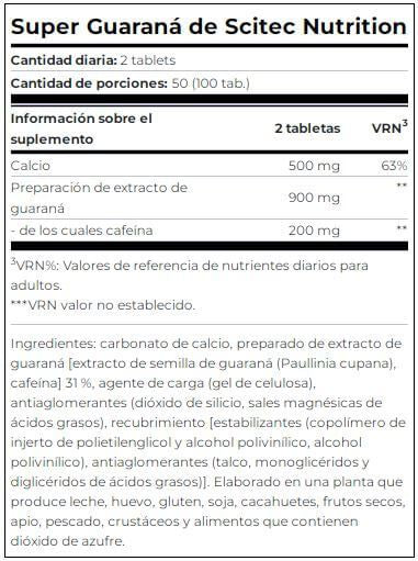 Información nutricional