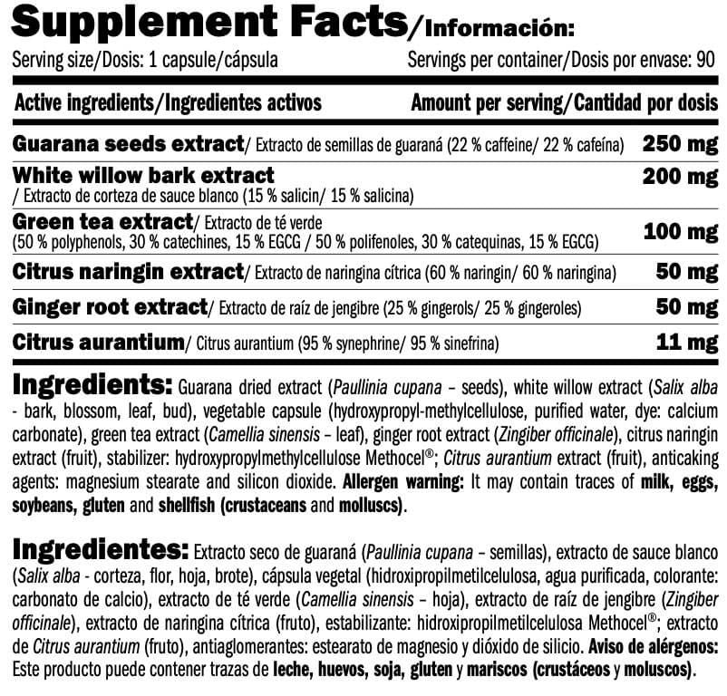 Información nutricional