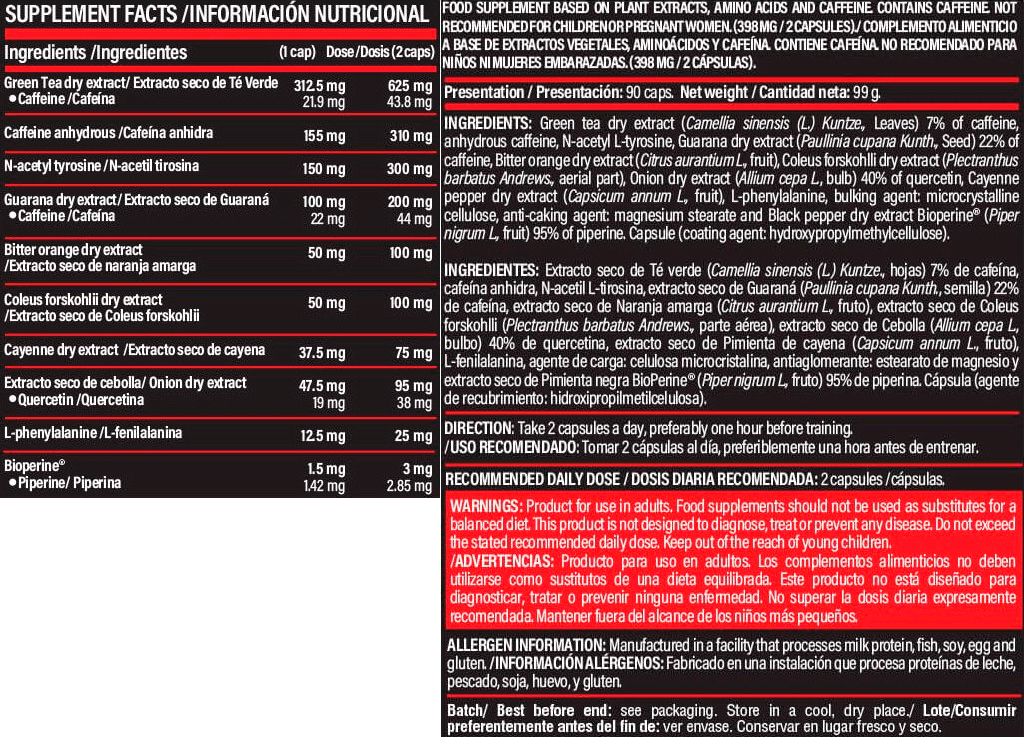 Información nutricional