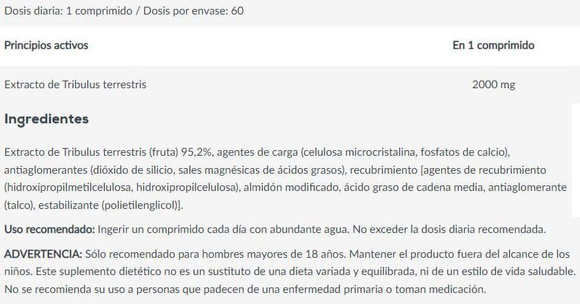 Información nutricional