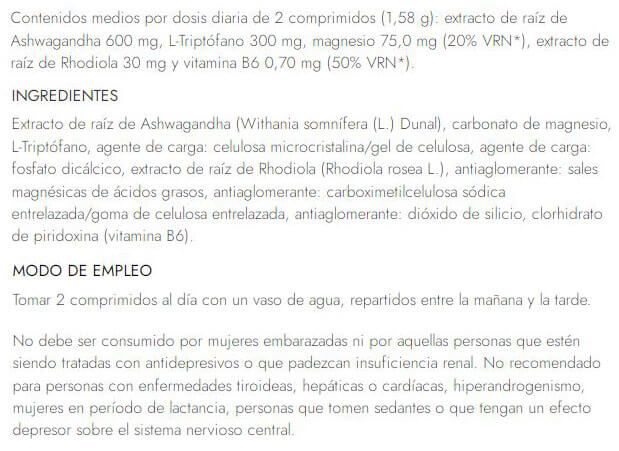 Información nutricional