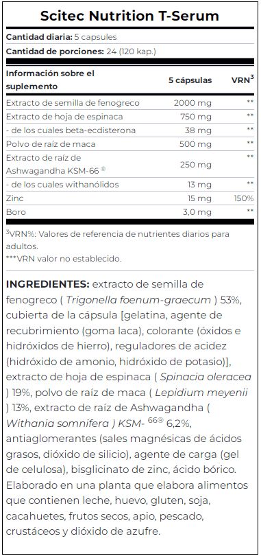 Información nutricional