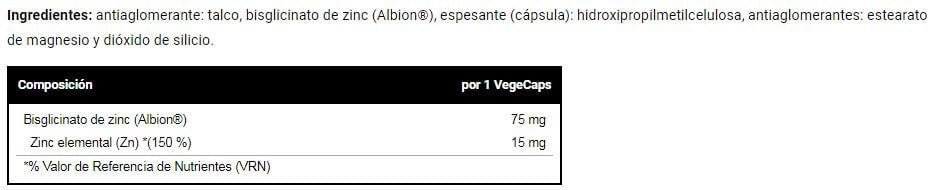 Información nutricional