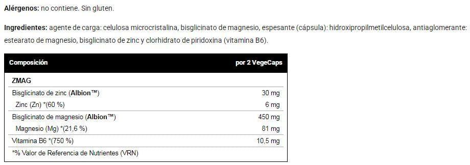 Información nutricional