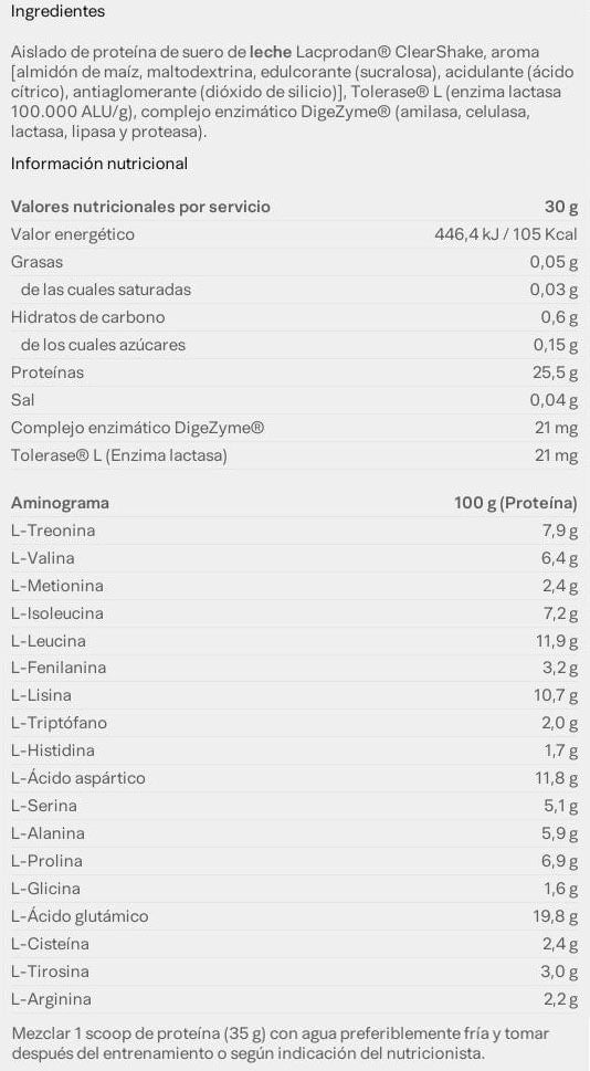 Información nutricional