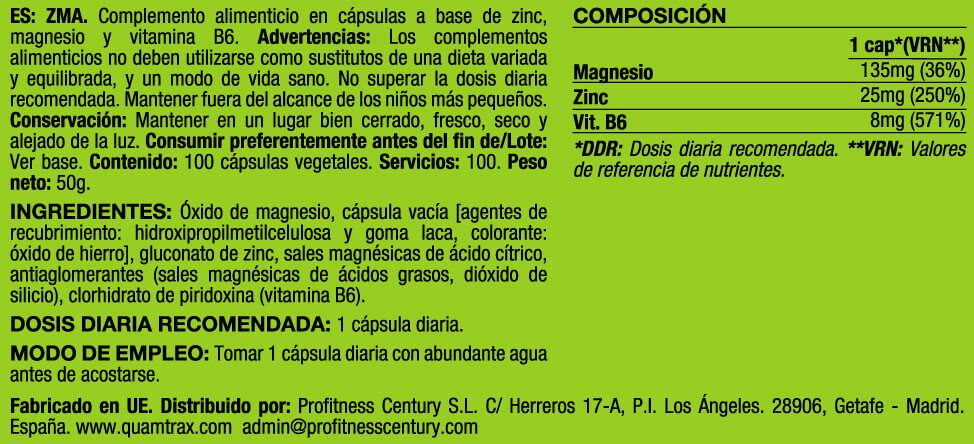 Información nutricional